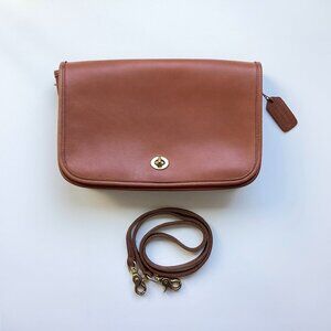 Vintage Coach 9635 Convertible Clutch British Tan B1P-9635